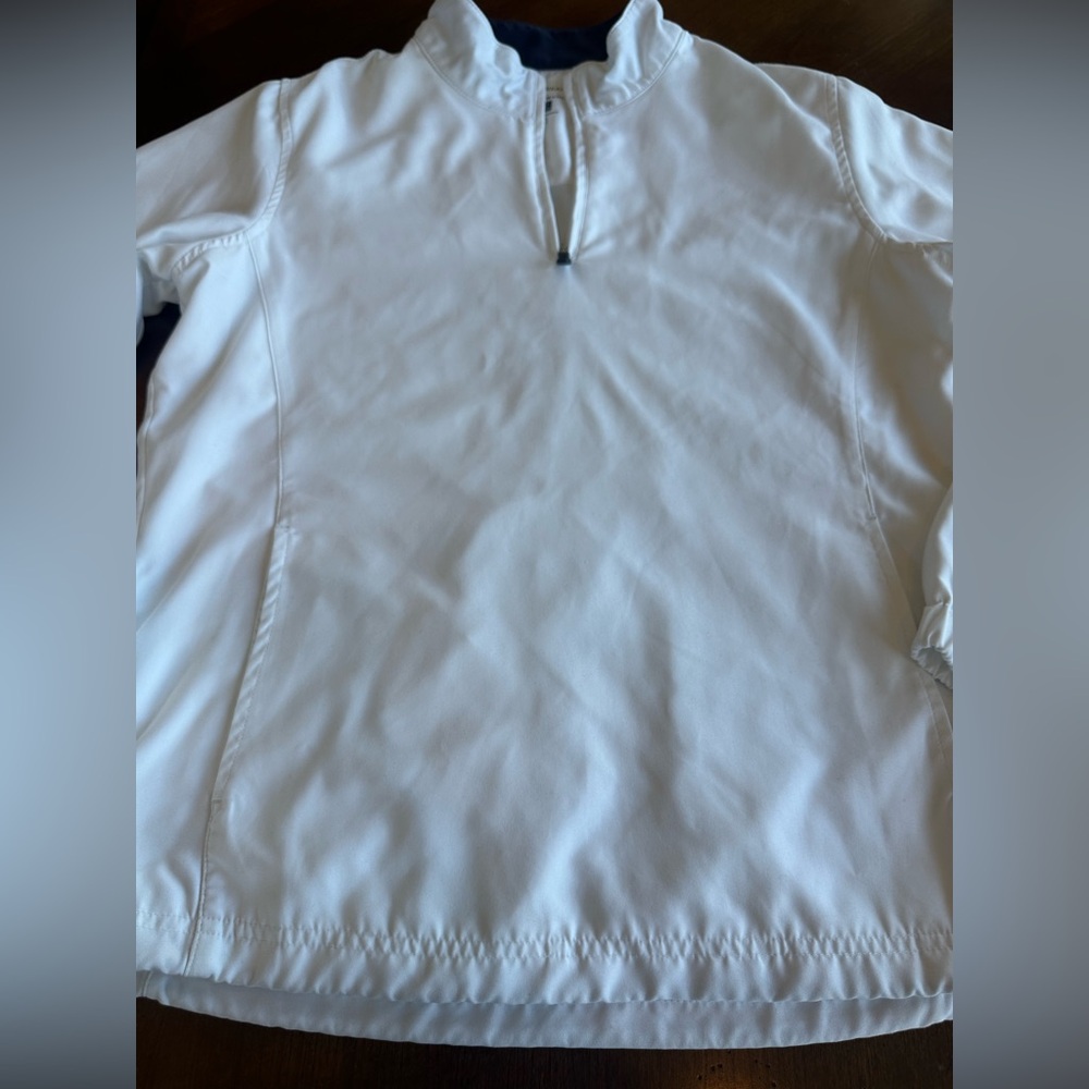Pebble Beach Performance White Pullover Jacket Si… - image 2